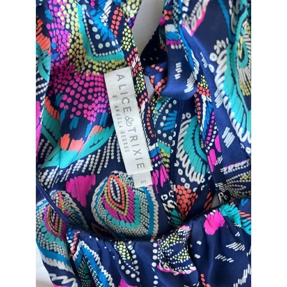 Alice Trixie 100% Silk Dress Size Small